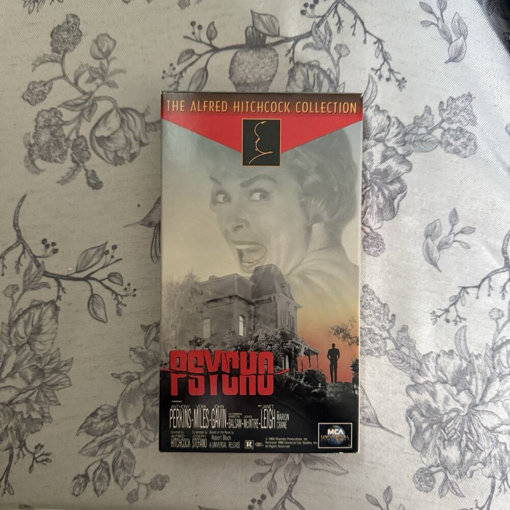 Psycho VHS 1960 Horror Thriller Alfred Hitchcock Collection MCA Universal 1995
